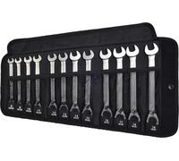 Juego de llaves de trinquete de anillo de acero SW, conmutable, de 12 piezas, modelo 03520L