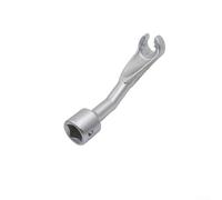 Juego de llaves de tubo de inyector de 1/2 pulgada, 14 mm, 17 mm, 19 mm, extremo abierto, acero cromado, bi-hexagonal, adecuado para desmontar combustible (14 mm)
