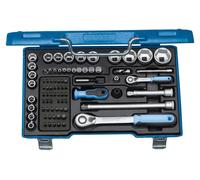 Juego de llaves de tubo Gedore, 1/4" + 1/2", 81 piezas, modelo 19 V20U-20