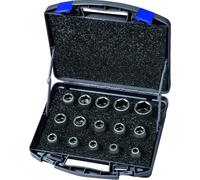 Juego de llaves de tubo Kraft 720 KS 15 OL, de 15 piezas, 1/2", hexagonal