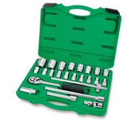 Juego de llaves de vaso de 1/2". TOPTUL 1/2 " 24 Pieza