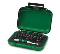 Juego de llaves de vaso de 1/2". TOPTUL 1/4 " 31 Pieza (SL, PH, PZ, TORX, SQ)