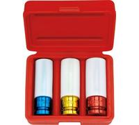 juego de llaves de vaso de 3 piezas recubiertas de PVC Gedore 1/2" (12,5 mm) 17, 19 y 21 mm