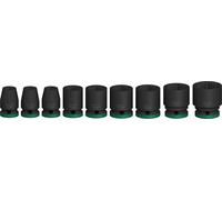 Juego de llaves de vaso de impacto PRO, 1/2", estándar, de 9 piezas.