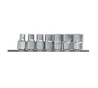 Juego de llaves de vaso E-TORX TOPTUL 1/2 pulgadas 7 Pieza (E10, E12, E14, E16, E18, E20, E24)