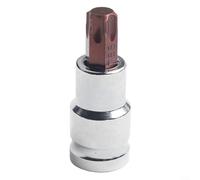Juego de llaves de vaso para brocas Torx T20-T70 1/2 pulgada Drive Professional Star Sockets Construcción de aleación de alto par para mantenimiento de camiones Plata (T55)