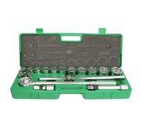 Juego de llaves de vaso TOPTUL 3/4 pulgadas 6 caras 17uds. 19 21-27 30 32 36 38 41 46 50mm