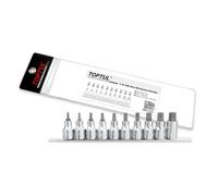 Juego de llaves de vaso TORX TOPTUL 1/2 pulgada 10uds. T20 T25 T27 T30 T40 T45 T50 T55 T60 T70
