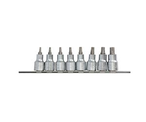Juego de llaves de vaso TORX TOPTUL 1/2 pulgada 8 uds. T20, T25, T27, T30, T40, T45, T50, T55