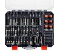 Juego de llaves de vaso VEVOR, 80 piezas, SAE y métricas, llaves de vaso magnéticas, con adaptadores, extensiones, llave de vaso universal y maletín de herramientas, para reparaciones de automóviles,