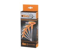 JUEGO DE LLAVES DE VÁSTAGO ANGULAR DE 6 PUNTOS, CON MANGO, 5 PIEZAS - BE 96T/S5P
