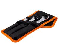 Bahco Juego de llaves de zócalo S4RM/3T – acero vanadio-cromo – 8 mm-19 mm