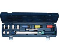 Juego de llaves dinamométricas de 12 piezas, rango de 40-200 Nm, 1/2 de pulgada, con 9 adaptadores/extensores, marca TECWERK