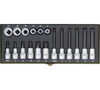 Juego de llaves especiales Proxxon para tornillos con múltiples estrías XZN, 18 piezas