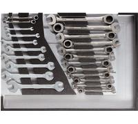 Juego de llaves fijas GEDORE, línea R22350006, sistema modular CT, 22 piezas, referencia 3301687