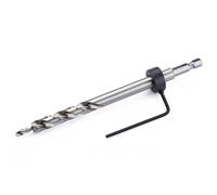 Juego de llaves hexagonales de 3/8 pulgadas, adaptador HSS de 1/4 pulgadas, vástago con manguito de parada de profundidad, para Kreg Pocket Hole Drill Jig Master System