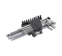 Juego de llaves hexagonales extendidas en forma de L con extremo de bola adaptador de broca H6.3 | Herramientas de llave de largo alcance de alto par para reparación de automóviles de montaje de
