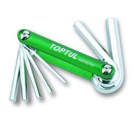 Juego de llaves hexagonales HEX TOPTUL 7-IN-1 (1, 2.5, 3, 4, 5, 6, 8, 10 mm)