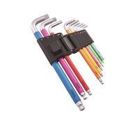 Juego De Llaves Hexagonales Multicolor Métricas Faithfull, 9 Piezas FAIHKS9C