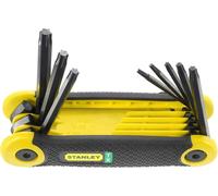 Stanley Juego de llaves Torx plegables 2-69-266, 8 piezas T9-T40