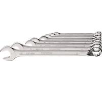 Juego de llaves para anillos de rosca, 12 piezas, de 10 a 32 mm, forma B, acero CV, marca TECWERK