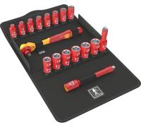 Wera Juego de carraca Zyklop 8100SB VDE1 – aislado, palanca de conmutación, 3/8" , 17 piezas