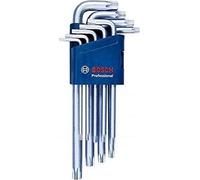 Juego de llaves Torx, Bosch Professional, de 9 piezas, acero S2, versión larga
