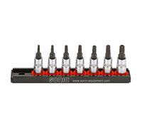 Juego de llaves TORX SONIC 1/4" 5 caras 7 Pieza (Tamper TX Plus)