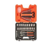 Juego De Llaves Y Enchufes Bahco Métrico De 1/2 Pulgada 40 Piezas En Caja S400