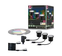 Paulmann Plug & Shine: Juego básico de foco empotrable LED RGBW para suelo