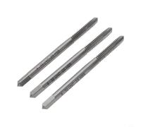 Juego de machos de roscar HSS de 3 piezas, 8-32 UNC, machos de roscar manuales de alto rendimiento con 3 flautas para CNC y taladros, robusto y duradero para agujeros pasantes en hierro, cobre y