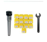 Juego de mandril de pinza elástica CNC ER11 + portaherramientas cónico Morse MT1 MT2 MT3 ER11 for centro de mecanizado MTA MTB MT + llave ER11A(MTA3-ER11-7PCS)