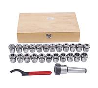 Juego de mandriles de sujeción de 4 - 26 mm, ER40 MK4, fresadora, flujo de trabajo para tipos de máquinas de grabado y CNC con caja de almacenamiento