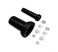Juego de manguera de descarga extendida de 45 mm para Geberit para Duofix | Conexión de bandeja de 90 mm, extensión de manguera de 45 mm, junta de prueba de fugas, plástico ABS, acabado negro