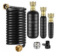 Juego de manguera de extensión de grifo de latón flexible con sello antifugas apto para riego de jardín doméstico Construcción de ABS Manguera de jardín retráctil