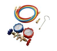 Juego de manómetros de alto rendimiento para pruebas de aire acondicionado y carga con compatibilidad para R410A y R134A (B)