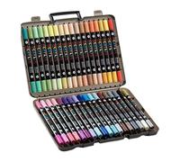 Juego de Marcadores de pintura acrílica, Double-Tip Coloring Pens, Quick-Drying Waterproof Ink, Fade-Resistant Formula, Assorted Vibrant Colors, 12, for Fabric Shoe Design Children Education