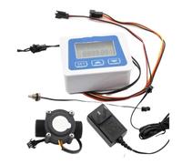Juego de medidor de flujo de agua Digital Monitor de caudal LCD flujo electrónico en línea