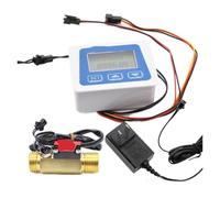Juego de medidor de flujo de agua Digital Monitor de caudal LCD flujo electrónico en línea