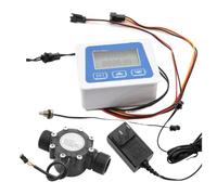 Juego de medidor de flujo de agua Digital Monitor de caudal LCD flujo electrónico en línea