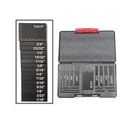 Juego de medidores altura bloques configuración aluminio precisión 17 piezas for accesorios enrutador y sierra mesa(7pcs Red)