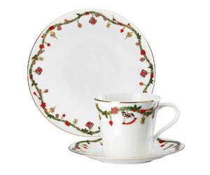 Juego De Mesa Hutschenreuther Nora Navidad 3 Piezas