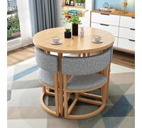 Juego de mesa redonda de comedor y silla, mesa redonda de recepción de oficina con sillas para el hogar, balcón, salón, sala de estar, zonas de relajación y espacios de reunión