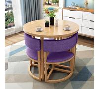Juego de mesa redonda de comedor y silla, mesa redonda de recepción de oficina con sillas para el hogar, balcón, salón, sala de estar, zonas de relajación y espacios de reunión