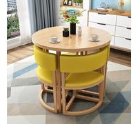 Juego de mesa redonda de comedor y silla, mesa redonda de recepción de oficina con sillas para el hogar, balcón, salón, sala de estar, zonas de relajación y espacios de reunión