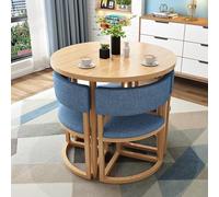 Juego de mesa redonda de comedor y silla, mesa redonda de recepción de oficina con sillas para el hogar, balcón, salón, sala de estar, zonas de relajación y espacios de reunión