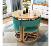 Juego de mesa redonda de comedor y silla, mesa redonda de recepción de oficina con sillas para el hogar, balcón, salón, sala de estar, zonas de relajación y espacios de reunión