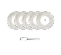 Juego de Mini Disco de corte de diamante de 5 uds for herramientas rotativas-muelas abrasivas de esmeril con mandril,(30mm)