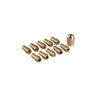 Juego De Mini Mandril Latón, 11 Uds., Mango 4,3mm Y Tuerca M8 for Accesorios Herramientas Rotativas, Piezas Compatibles 0,5-3,2mm(Silver)