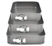 Juego de moldes desmontables para tartas (3 unidades) (24/26/28 cm) - Ajustables y antiadherentes